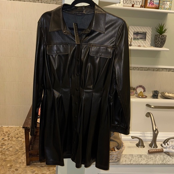 Alice+Olivia malice shirt dress NWT - Picture 4 of 7